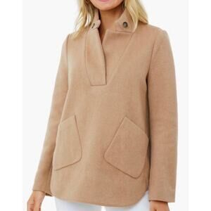 TUCKERNUCK Camel Emerson Popover Sweater Size XXS NWT Retail $298 Tuckernuck